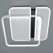 Світлодіодна LED люстра SAVIO 100W 2S-500x500x60-WHITE/BLACK-220-IP20 Esllse