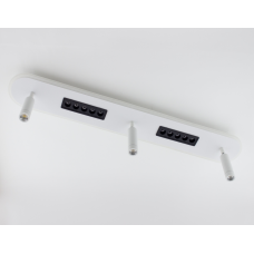 Светодиодная LED люстра SHEFFIELD-52+6W-3RL-APP-800x120-WHITE/BLACK-220-IP20 Esllse