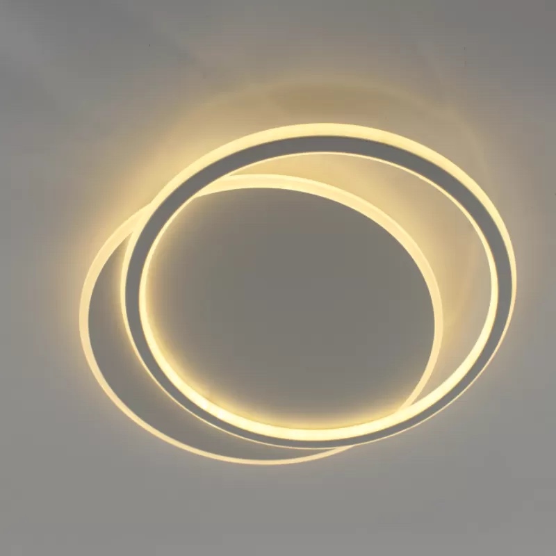 Світлодіодна LED люстра STANDART 80W 2R-ON/OFF-485х410х50-WHITE/WHITE-220-IP20 Esllse