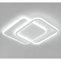 Светодиодная LED люстра STANDART 80W 2S-ON/OFF-475х475х50-WHITE/WHITE-220-IP20 Esllse