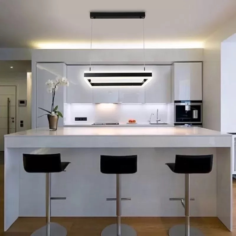 Світлодіодна LED люстра STELLA-100W-S-APP-500x500x1200-BLACK/WHITE-220-IP20 Esllse