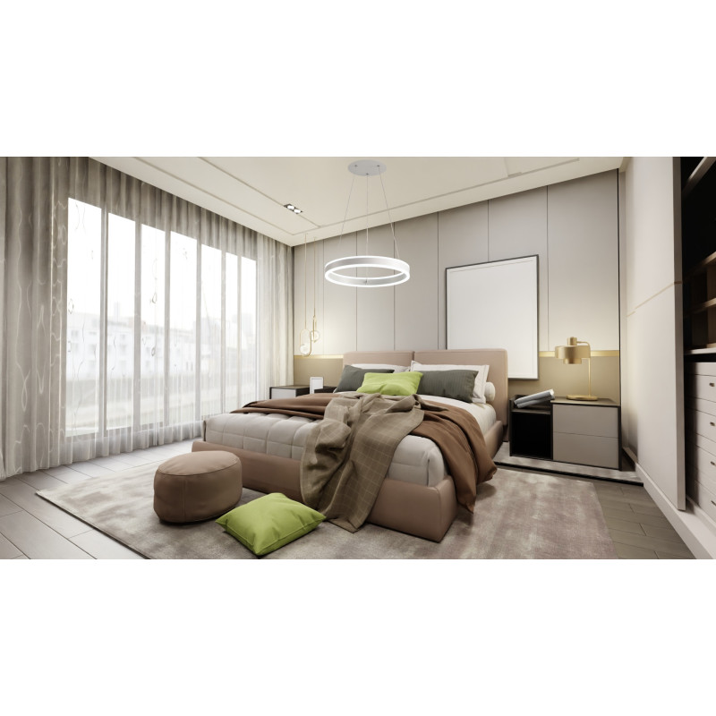 Світлодіодна LED люстра STELLA 96W R-APP-600Х1200-WHITE/WHITE-220-IP20 Esllse