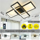 Светодиодная LED люстра SVEN 65W 3S SMART 550x360x80-BLACK-220-IP20 Esllse