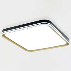 Світлодіодна LED люстра GABO S 90 Вт 505x505x85 мм Чорно-золота Esllse