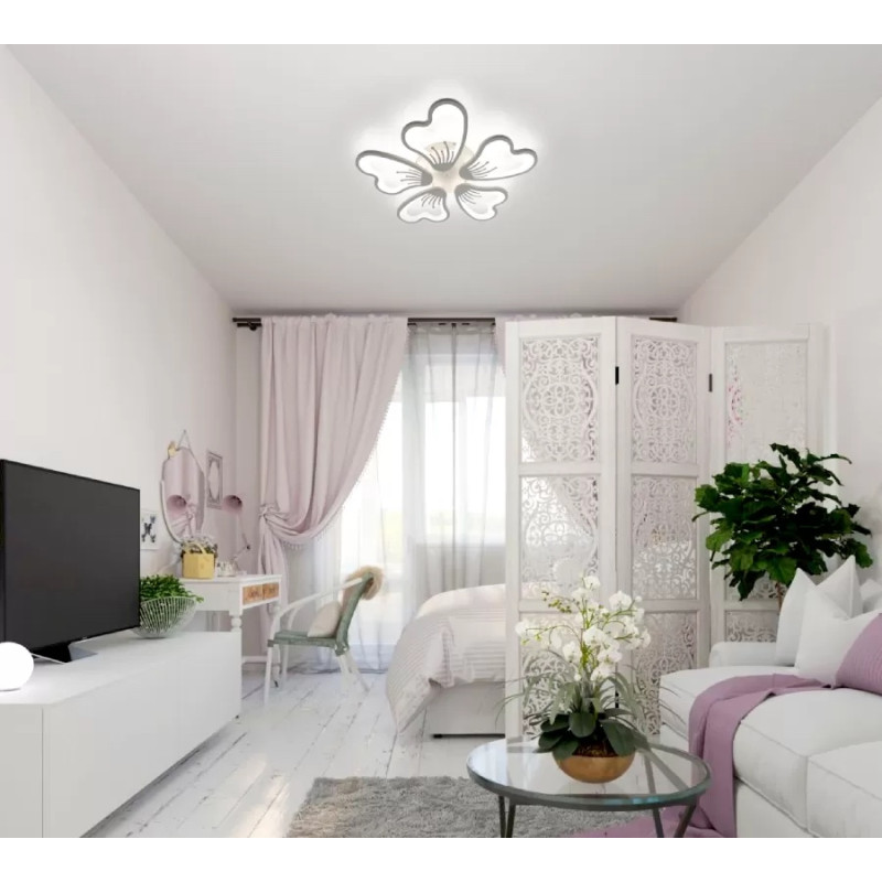 Світлодіодна LED люстра GLORY 80W 5F-APP-625x70-WHITE/WHITE-220-IP20 Esllse