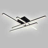 Светодиодная LED люстра LINE-60W-4L-SMART-810x810x125-BLACK-220-IP20 Esllse