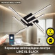 Світлодіодна LED люстра LINE-76W-8L-SMART-955x955x125-BLACK-220-IP20 Esllse