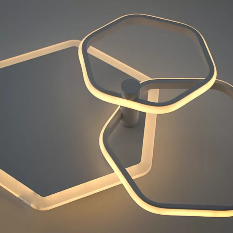 Світлодіодна LED люстра OSAKA-70W-3H-APP-430x260x128-WHITE-220-IP20 Esllse