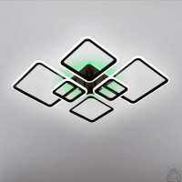 Светодиодная LED люстра OVAL RGB 120W 7S-SMART-960x750x110-BLACK-220-IP20 Esllse