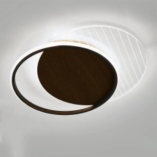 Светодиодная LED люстра AMATO-60W-2R-APP-400x520x52-BLACK/WOOD/CLEAR-220-IP20 Esllse