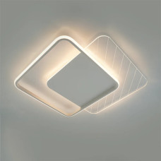 Светодиодная LED люстра AMATO-60W-2S-APP-505x505x52-WHITE/CLEAR-220-IP20 Esllse