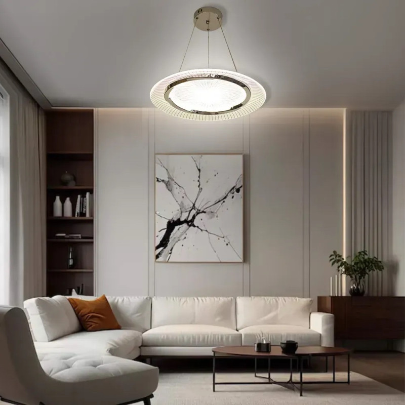 Світлодіодна LED люстра CAMELIA R 60 Вт 480x1500 мм Біла Esllse