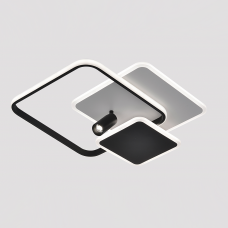 Світлодіодна LED люстра ECLIPSE 95W 3S 1LR-515x480x130-WHITE/BLACK-220-IP20 Esllse