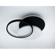 Світлодіодна LED люстра (NEW) VEGA triple 80W 3R-ON/OFF-490х490x60-BLACK/WHITE-220-IP20 Esllse