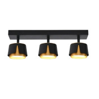 Світильник спот TELA 3xGX53-3R-DL-400x100x135-BLACK/GOLD-220-IP20 Esllse
