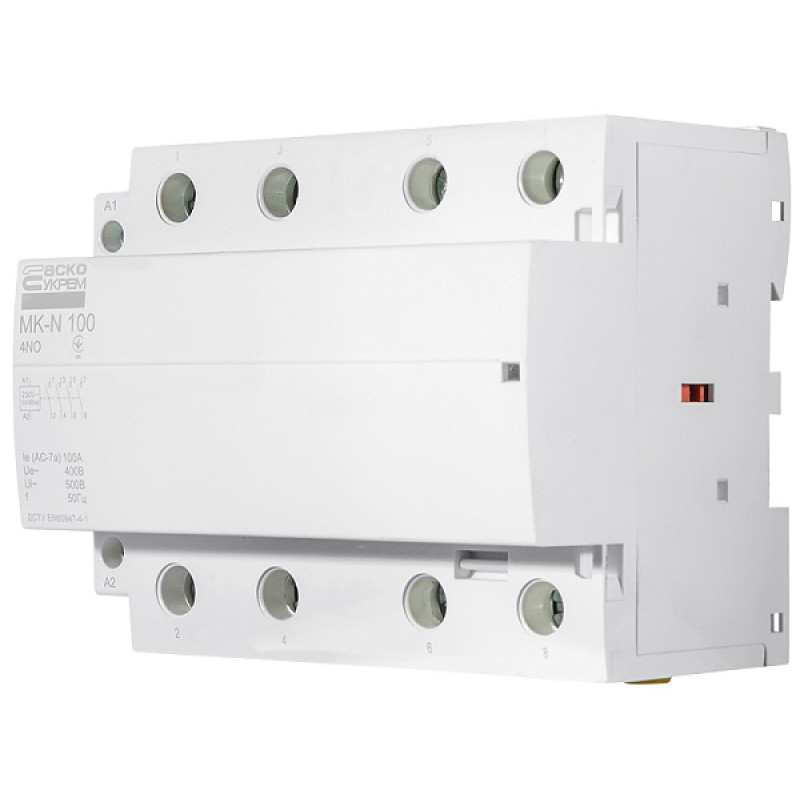 Модульный контактор MK-N 4P 100A 4NO АСКО (A0040030039)