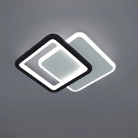 Настінно-стельовий світлодіодний світильник-бра VIVA 2S 28 Вт 250×200×40 мм Чорно-білий Esllse