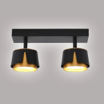 Світильник спот TELA 2xGX53-2R-DL-270x100x130-BLACK/GOLD-220-IP20 Esllse