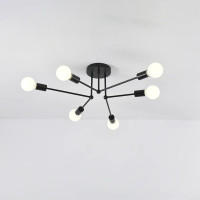 Люстра BELFAST 6xE27 R 740x190 BLACK 220-IP20 Esllse