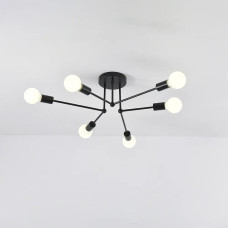 Люстра BELFAST 6xE27 R 740x190 BLACK 220-IP20 Esllse