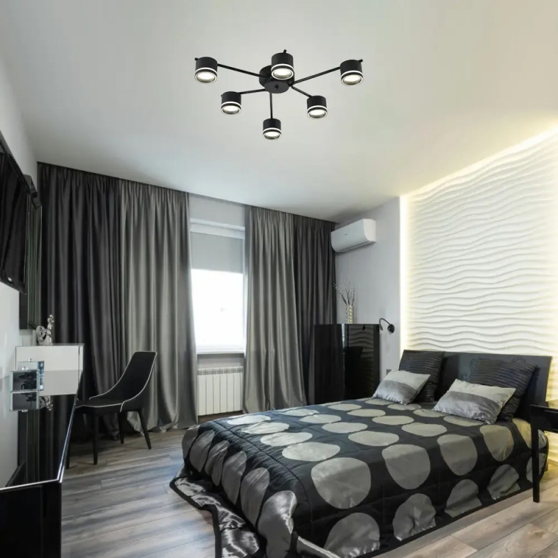 Люстра GELA 6xGX53 R-750x130-BLACK-IP20 Esllse