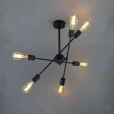 Люстра YORK 6xE27 R 510x380 BLACK 220-IP20 Esllse