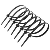 Хомут нейлоновый 4х370 черный АСКО 100шт