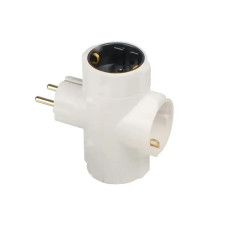 Тройник тип А с ж/к белый серии Ornat АСКО (ECO019001024)