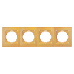 Рамка четверная горизонтальная NILSON Touran дуб 24250094