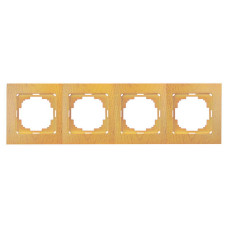 Рамка четверная горизонтальная NILSON Touran дуб 24250094