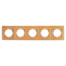 Рамка пятерная горизонтальная NILSON Touran дуб 24250095