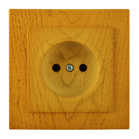 Розетка одинарная б/з NILSON Touran дуб 24251015