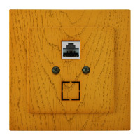 Розетка одинарная компьютерная RJ-45 NILSON Touran дуб 24251044