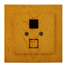 Розетка одинарная компьютерная без модуля RJ-45 NILSON Touran дуб 24251042