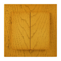 Выключатель двухклавишный NILSON Touran дуб 24251003