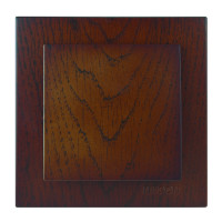 Выключатель одноклавишный NILSON Touran орех 24271001