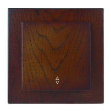 Выключатель проходной одноклавишный NILSON Touran орех 24271007