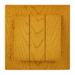 Выключатель трехклавишный NILSON Touran дуб 24251066