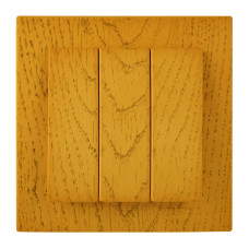 Выключатель трехклавишный NILSON Touran дуб 24251066