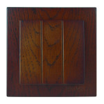 Выключатель трехклавишный NILSON Touran орех 24271066