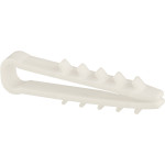 Дюбель-хомут елка 6*4 белая под плоский кабель 100шт АСКО