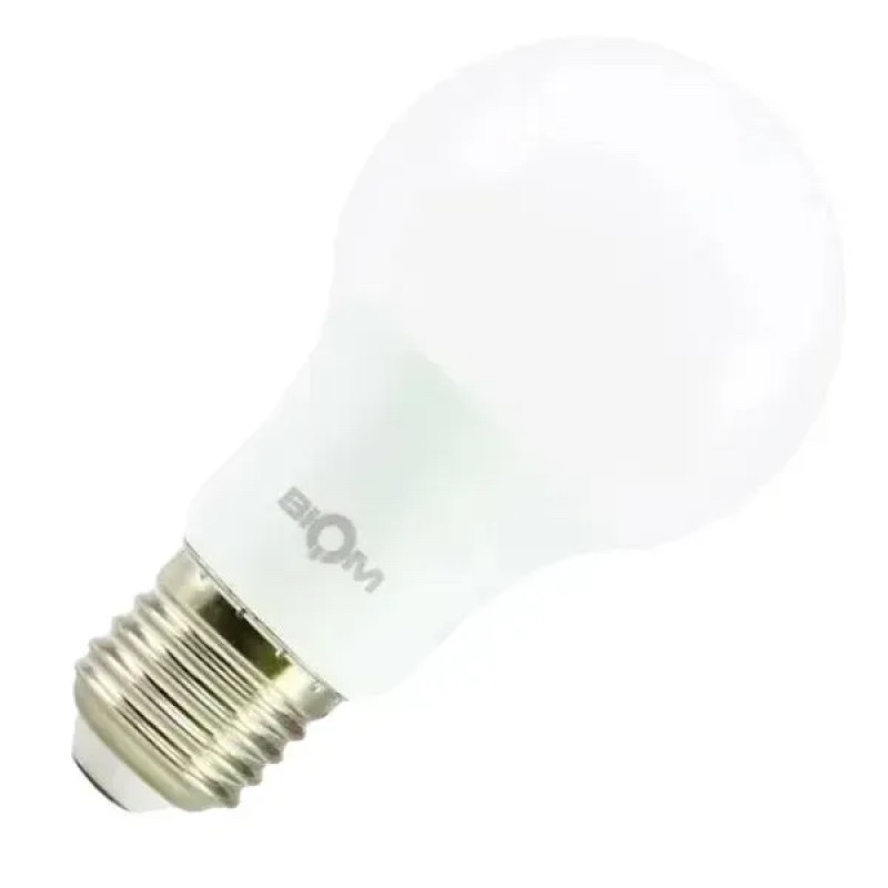 Світлодіодна LED лампа BT-508 А60 8W E27 4500К матовий шарик BIOM