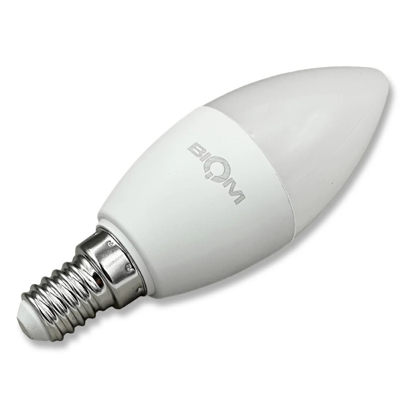 Светодиодная LED лампа BT-708 C37 10W E14 4500К матовая свеча BIOM