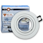 Світильник точковий BIOM SP-01R-W-AL врізний для лампи MR16 білий