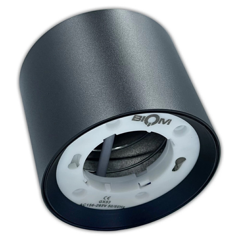 Светильник точечный BIOM SP-G06R-B-AL накладной для лампы GX53 черный