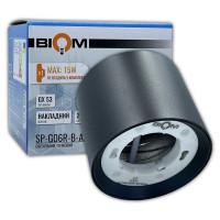 Светильник точечный BIOM SP-G06R-B-AL накладной для лампы GX53 черный