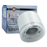 Светильник точечный BIOM SP-G07R-W-AL накладной для лампы GX53 белый