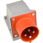 Вилка стаціонарна поліамід серії UСombi 4P 32A IP 44 АСКО (A0080010138)