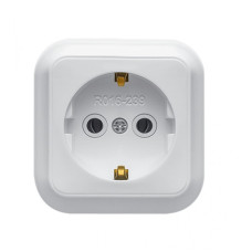 Розетка 1-м наружная с заземлением Marshel RO16-239