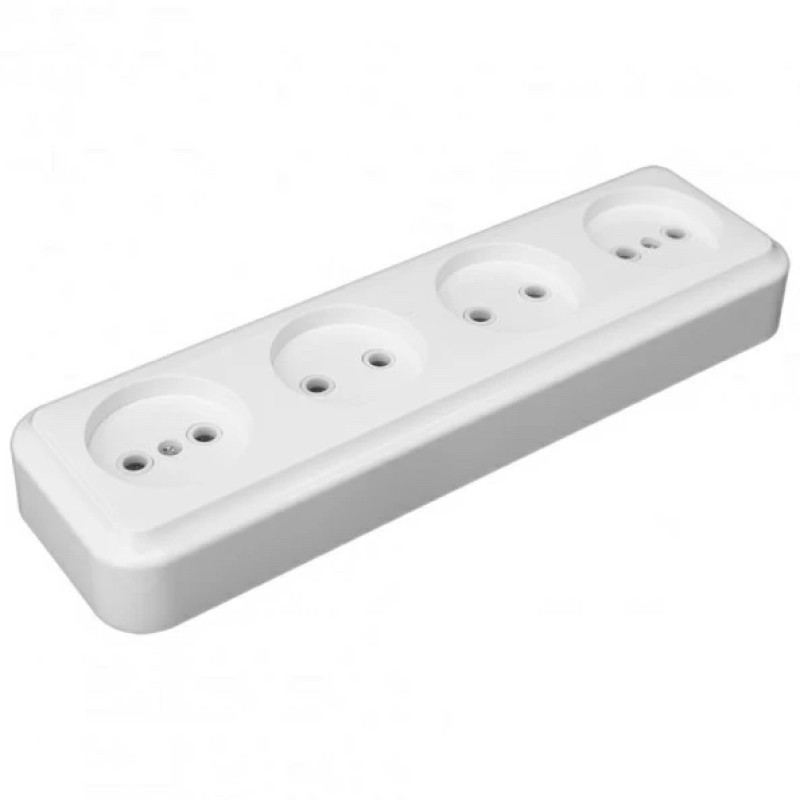 Розетка 4-м зовнішня Marshel RO16-252